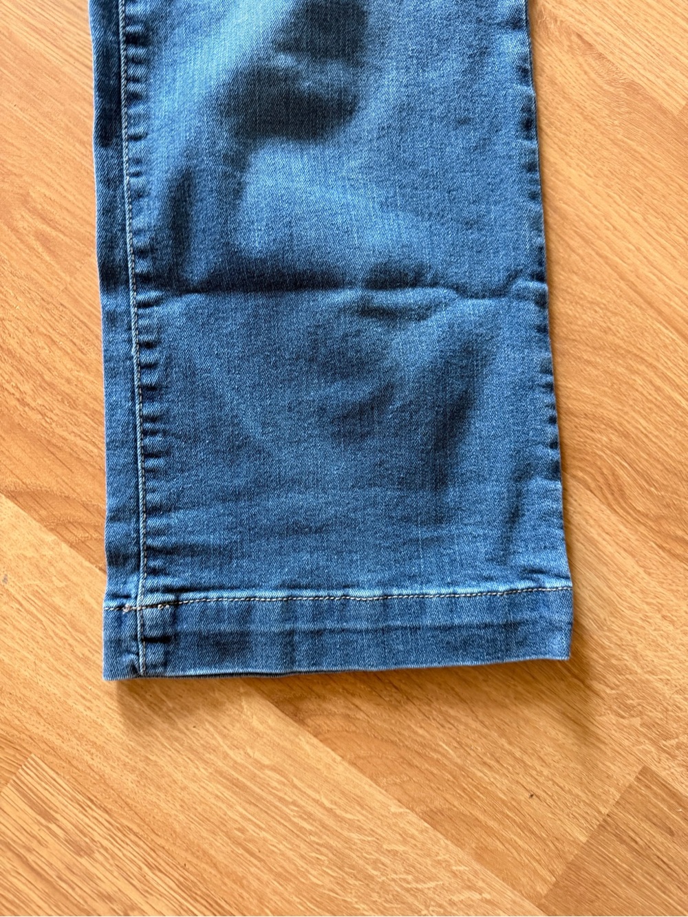 Time & Tru High-Rise Wide-Leg Cropped Jeans Front Porch Pockets Women’s Size10 - Picture 5 of 13